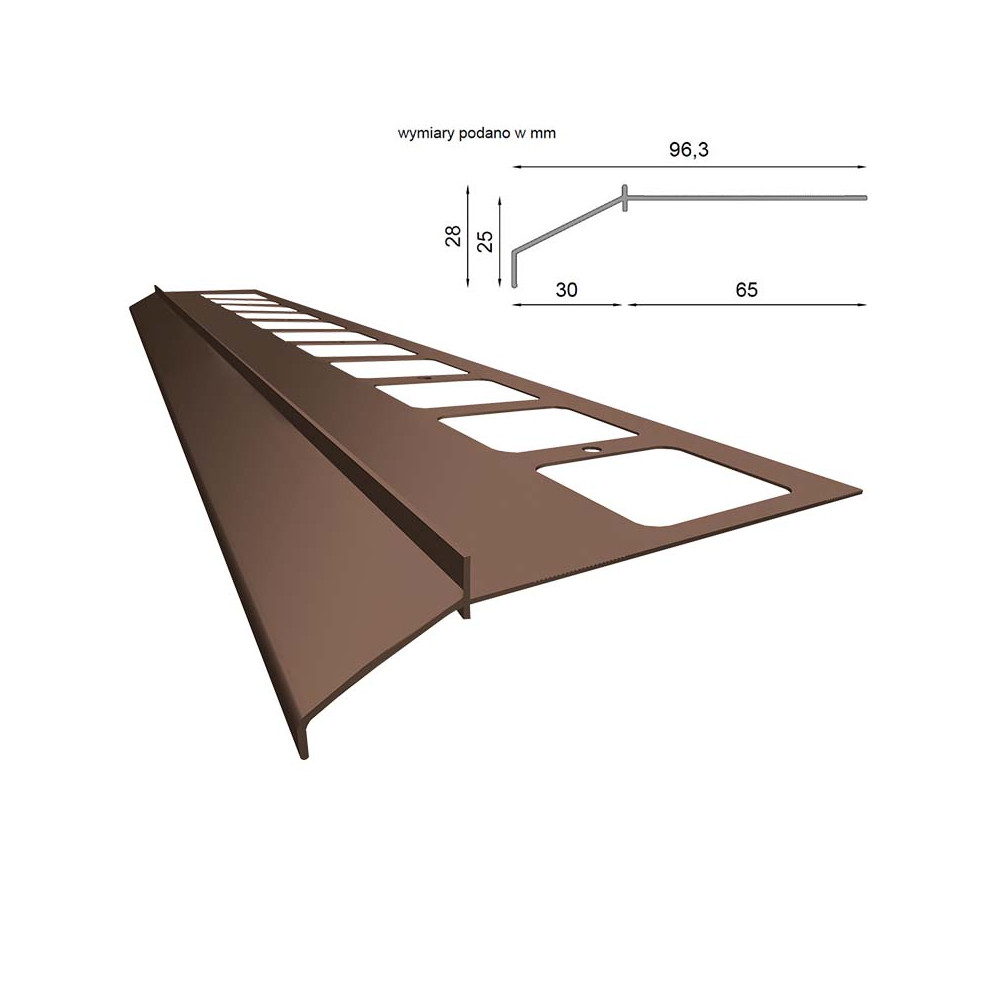 Profil okapowy K100 Renoplast | Sklep balkony-tarasy24 Profil okapowy K100 Renoplast | Sklep balkony-tarasy24