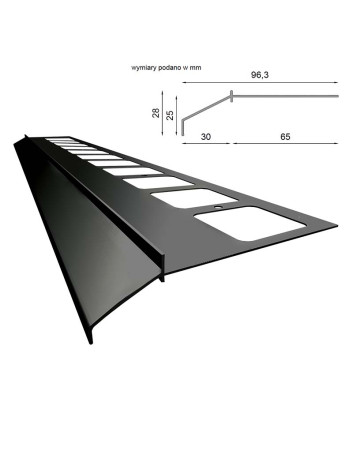 Profil okapowy K100 Renoplast | Sklep balkony-tarasy24