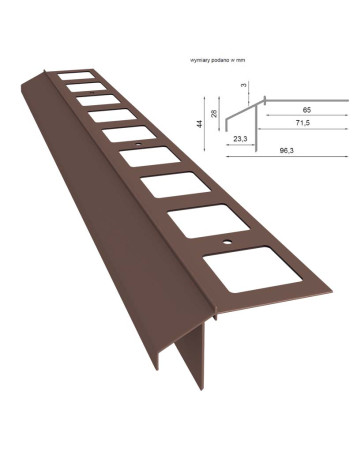 Profil okapowy Renoplast K100R | Sklep balkony-tarasy24