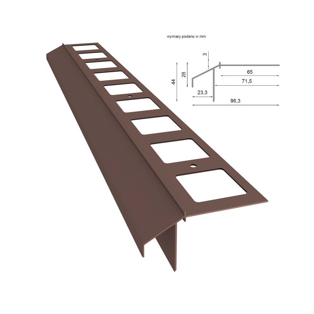 Profil okapowy Renoplast K100R | Sklep balkony-tarasy24