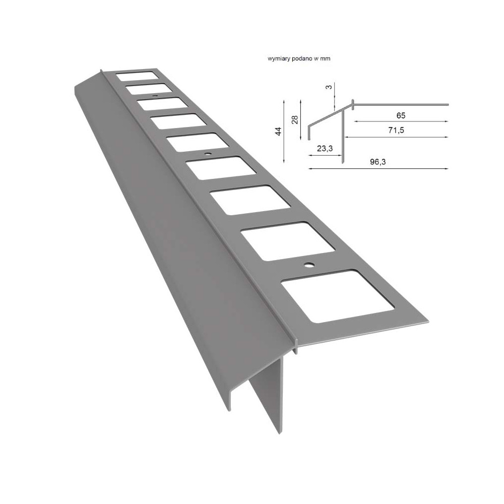 Profil okapowy Renoplast K100R | Sklep balkony-tarasy24