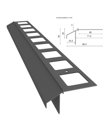 Profil okapowy Renoplast K100R | Sklep balkony-tarasy24