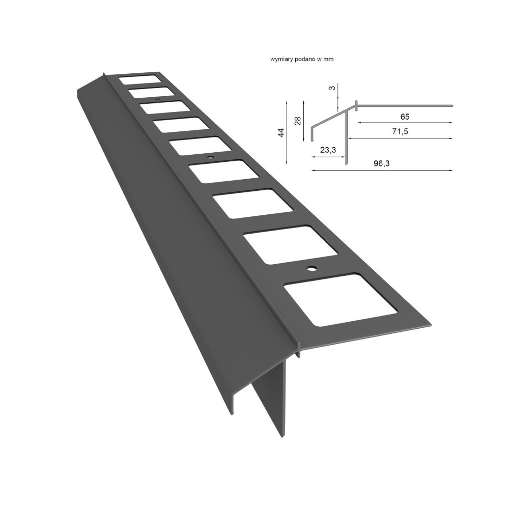 Profil okapowy Renoplast K100R | Sklep balkony-tarasy24