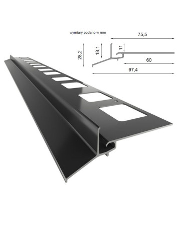Profil okapowy Renoplast K102 | Sklep balkony-tarasy24