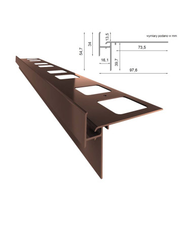 Profil okapowy Renoplast K35 | Sklep balkony-tarasy24