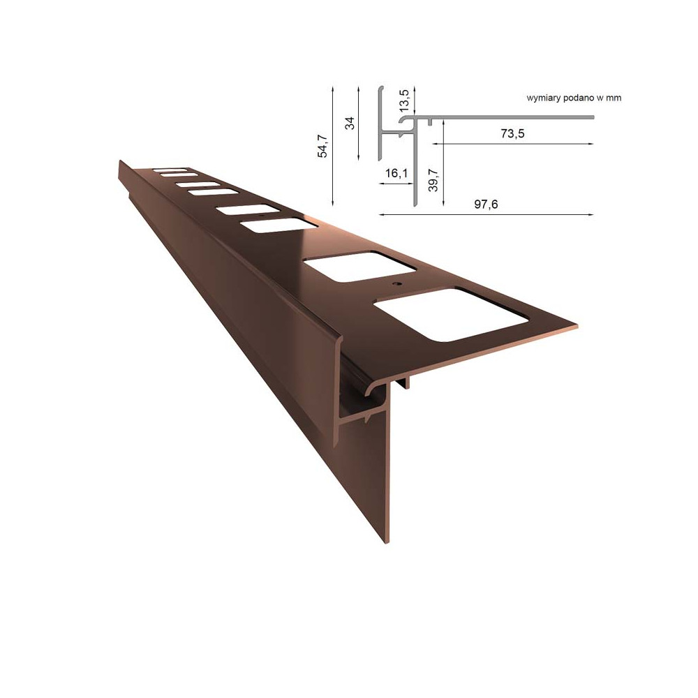 Profil okapowy Renoplast K35 | Sklep balkony-tarasy24