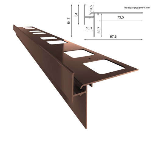 Profil okapowy Renoplast K35 | Sklep balkony-tarasy24