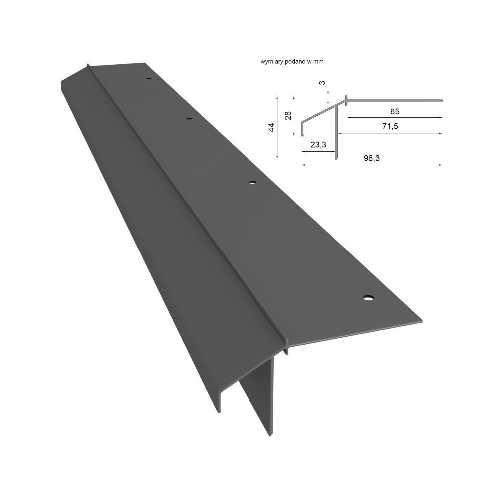 Profil okapowy Renoplast K10R Profil okapowy Renoplast K10R
