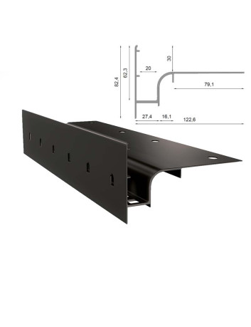 Profil okapowy Renoplast W30 - sklep balkony-tarasy24
