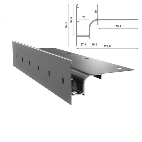 Profil okapowy Renoplast W30 - sklep balkony-tarasy24