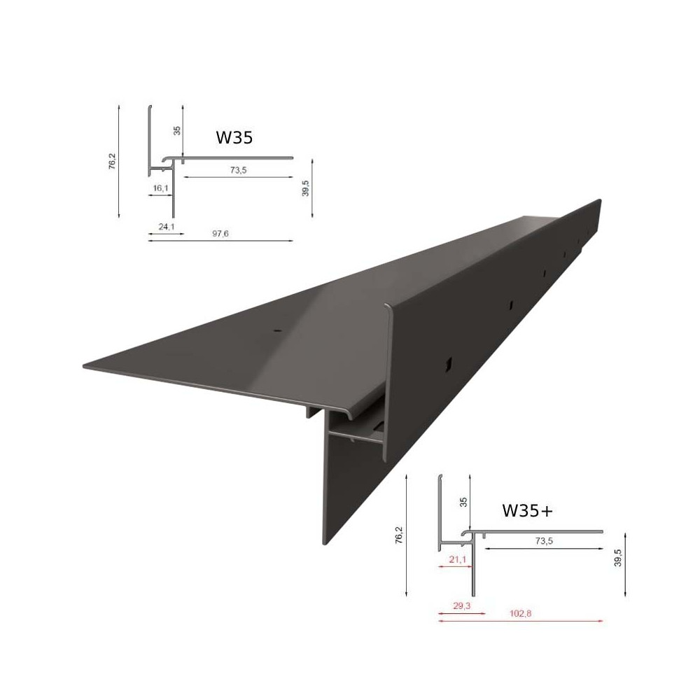 Profil okapowy Renoplast W35+ | Sklep balkony-tarasy24 Profil okapowy Renoplast W35+ | Sklep balkony-tarasy24