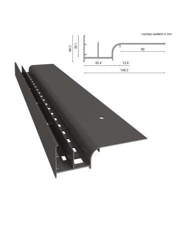 Profil okapowy Renoplast W20 | Sklep balkony-tarasy24