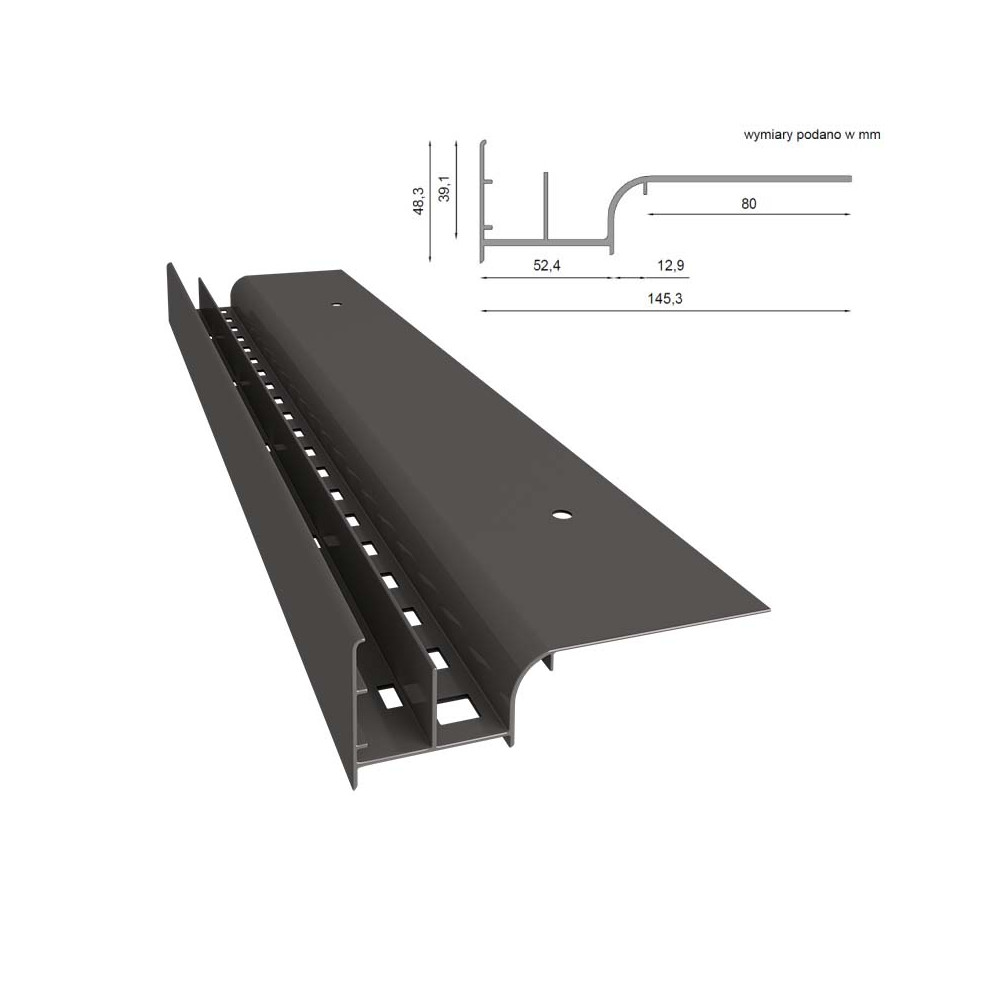 Profil okapowy Renoplast W20 | Sklep balkony-tarasy24 Profil okapowy Renoplast W20 | Sklep balkony-tarasy24