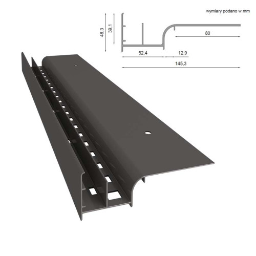 Profil okapowy Renoplast W20 | Sklep balkony-tarasy24