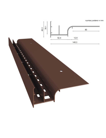 Profil okapowy Renoplast W20 | Sklep balkony-tarasy24
