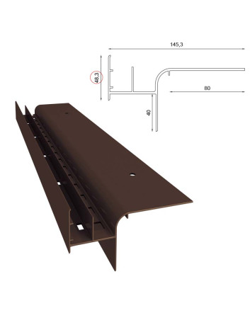 Profil okapowy W20R | Sklep balkony-tarasy24
