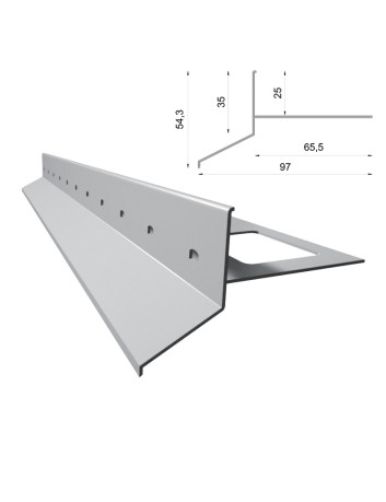 Profil tarasowy Renoplast D25 | Sklep balkony-tarasy24