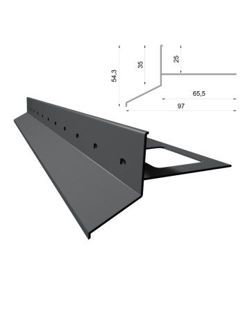Profil tarasowy Renoplast D25 | Sklep balkony-tarasy24