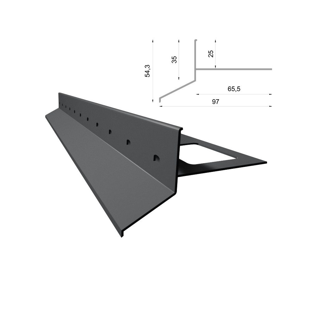 Profil tarasowy Renoplast D25 | Sklep balkony-tarasy24 Profil tarasowy Renoplast D25 | Sklep balkony-tarasy24