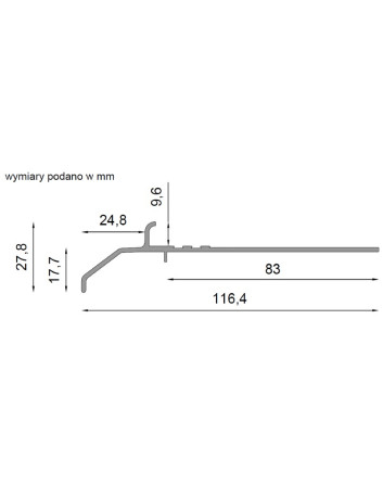 Profil prosty Renoplast - K20