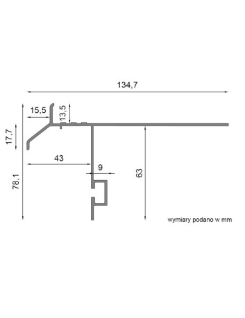 Profil prosty Renoplast - K40