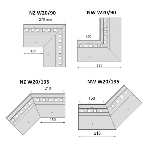 Narożnik W20 | Sklep balkony-tarasy24
