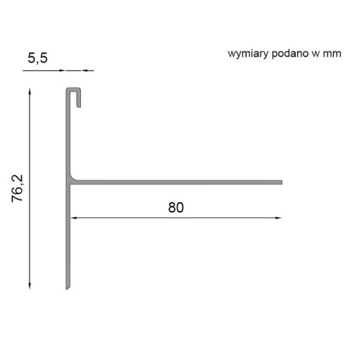 Profil boczny Renoplast W35B | Sklep balkony-tarasy24
