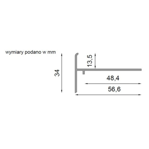 Profil okapowy Renoplast K35B | Sklep balkony-tarasy24