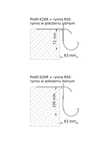 Profil prosty Renoplast - K20R