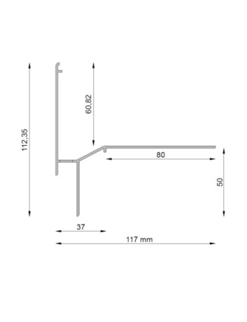 Profil prosty Renoplast - W60