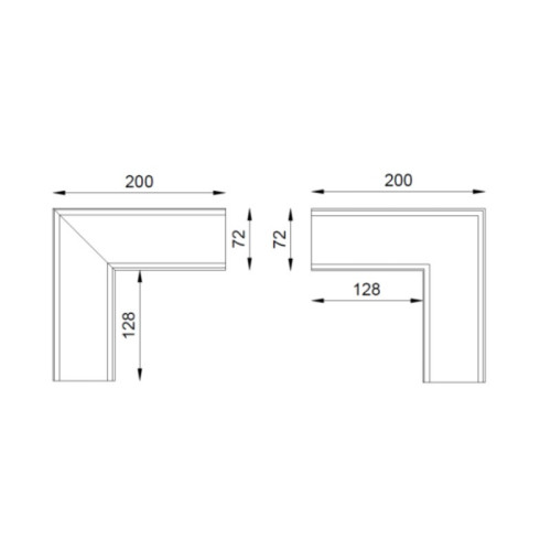 Narożnik rynny RK65 | Sklep balkony-tarasy24