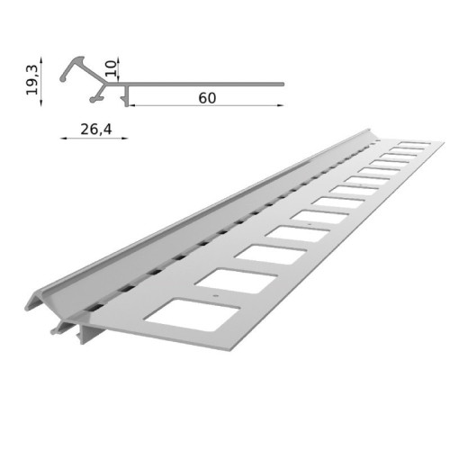 Profil schodowy LED - aluminiowy V LED