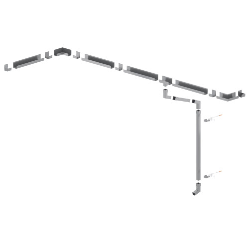 Obejma rury spustowej RK65 12 cm | balkony-tarasy24