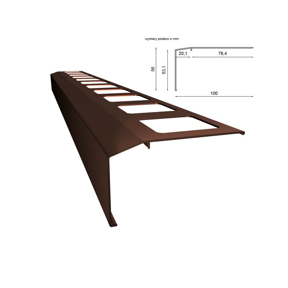Renoplast K301 profil okapowy | Sklep balkony-tarasy24 Renoplast K301 profil okapowy | Sklep balkony-tarasy24
