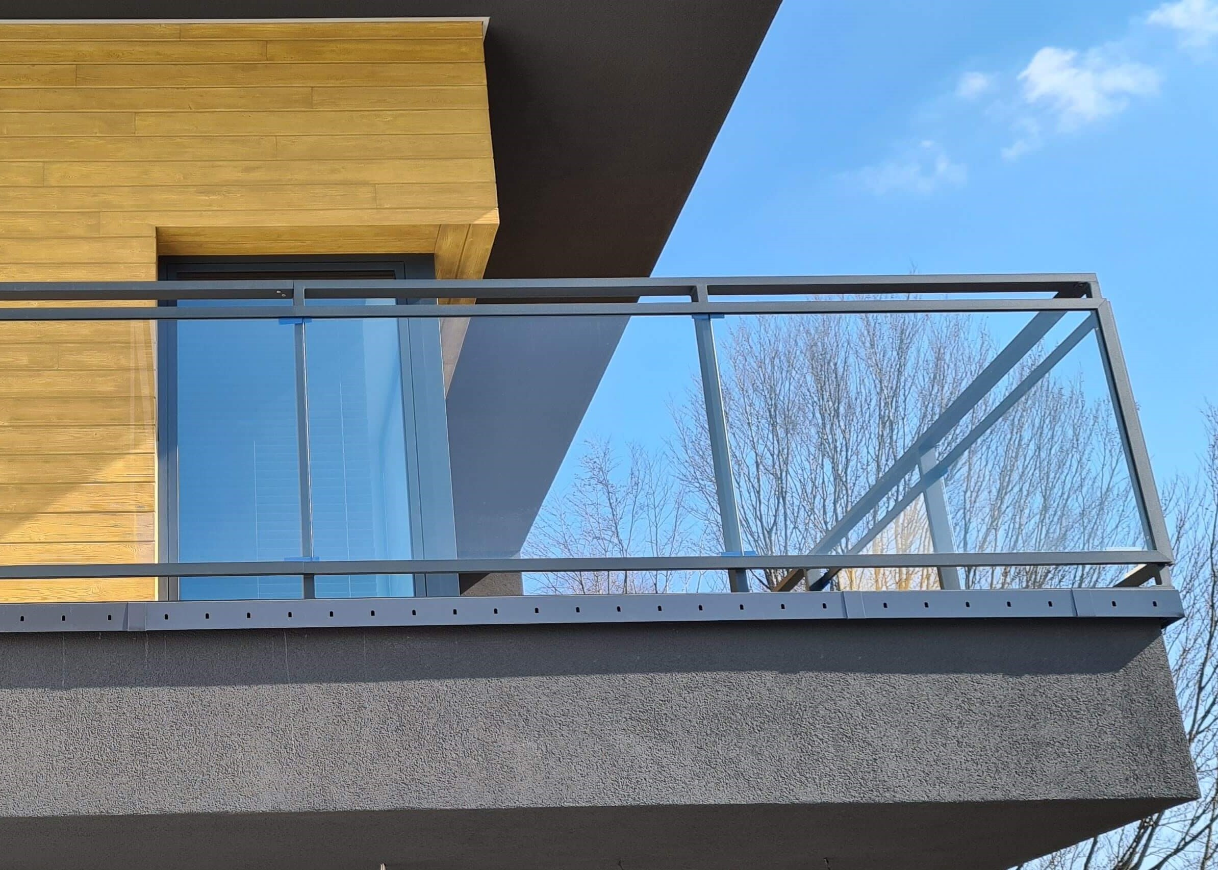 profil okapowy balkonowy Renoplast W30 grafitowy